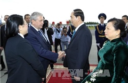 Chủ tịch nước Trần Đại Quang trả lời phỏng vấn Đài truyền hình Belarus